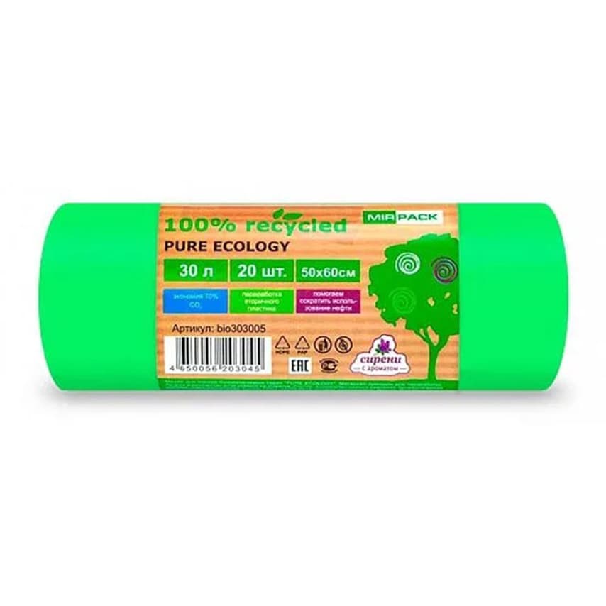 Աղբի պարկ MirPack 30լ Pure Ecology