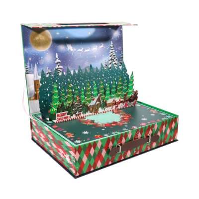 Ռելսերով գնացք գոլորշիով և ձայներով 630B Merry Christmas