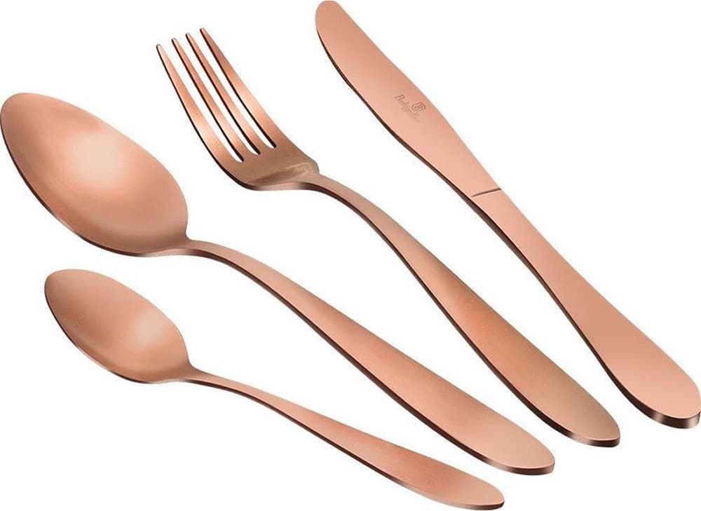 Rose Gold Line Սեղանի պարագաների հավաքածու 24 կտոր