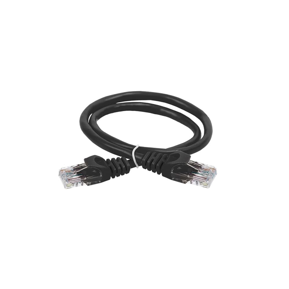 Ցանցային մալուխ ծայրակալով ITK 1m PC09-C6UL-1M Black