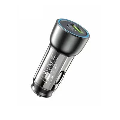 Մեքենայի լիցքավորիչ  Yesido Y49 USB-C 30W/ USB-A QC3.0 18W