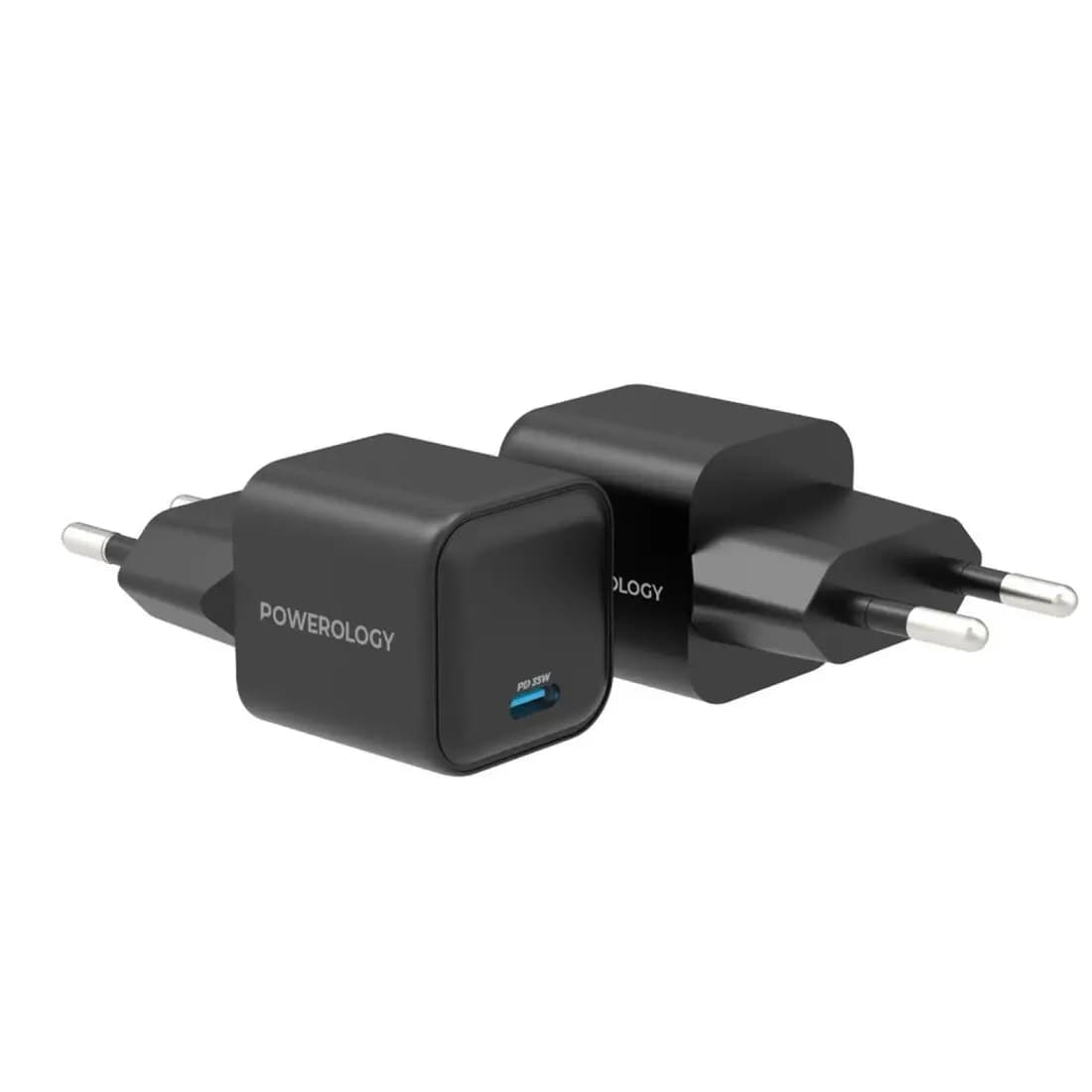 Լիցքավորիչ Powerology 35W Single Port Type-C GaN Charger with EU Plug P35WSPCEU