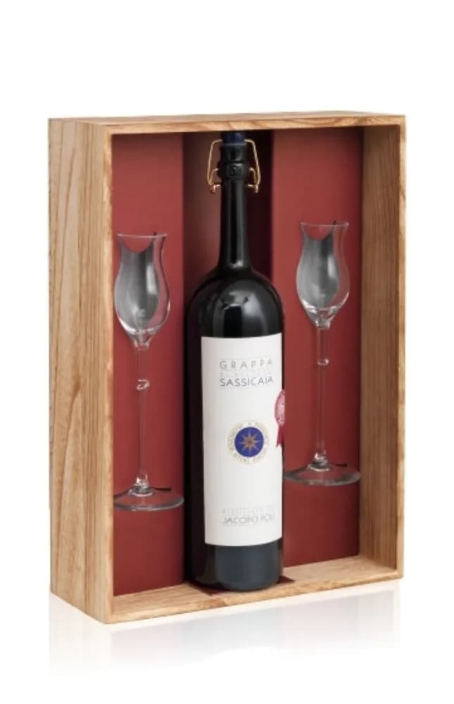 POLI DISTILLERY Sassicaia With Tulip Glasses գրապպա, 0.5լ