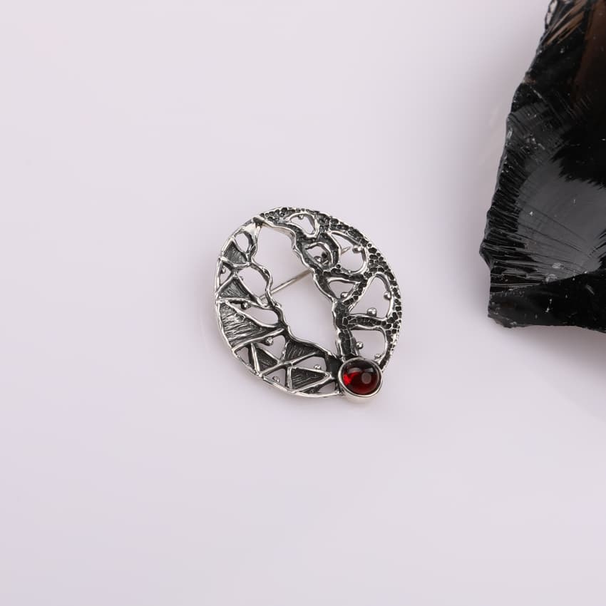 Արծաթե կախազարդ Նռան հյութ Kara Silver