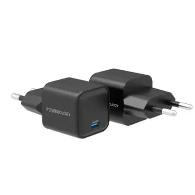 Լիցքավորիչ Powerology 35W Single Port Type-C GaN Charger with EU Plug P35WSPCEU