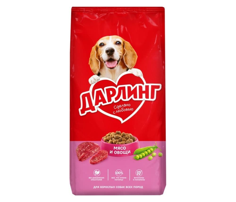 Շան չոր կեր Darling (բոլոր ցեղատեսակի հասուն շների համար) 1կգ