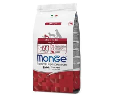 Շան չոր կեր Monge Mini Adult Chicken (փոքր ցեղատեսակի հասուն շների համար) 1կգ
