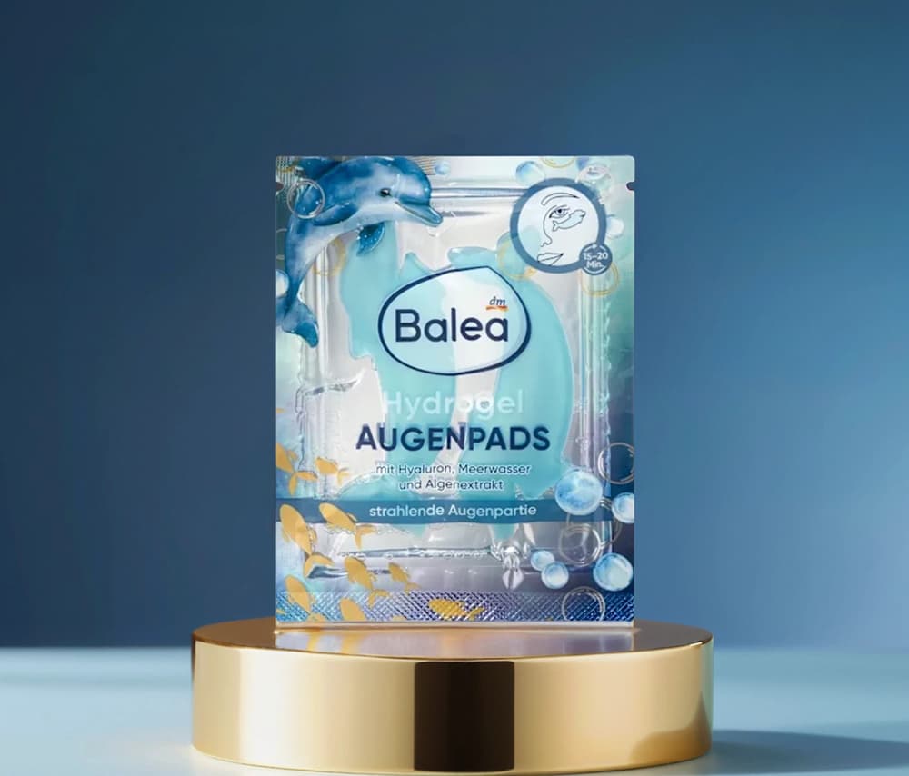 Balea Hydrogel աչքի բարձիկներ «Դելֆին», 1 զույգ (2 հատ)