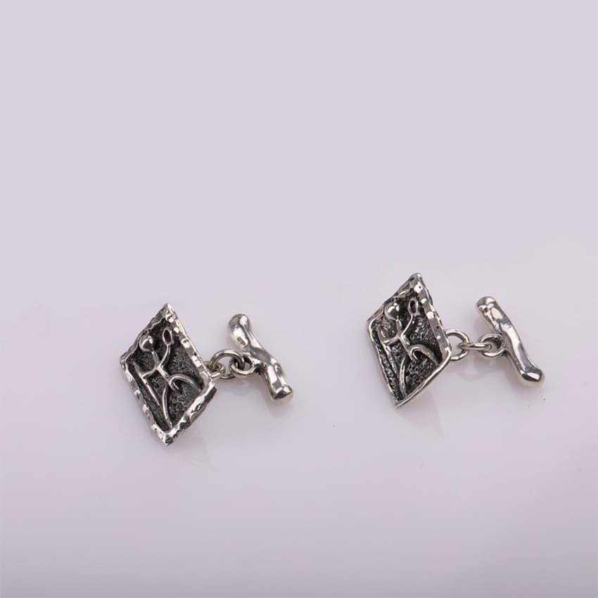 Արծաթե ճարմանդներ Ադամ և Եվա Kara Silver