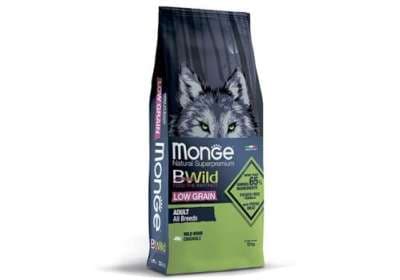 Monge Bwild Չոր կեր՝ վայրի խոզի մսով շների համար, 1կգ