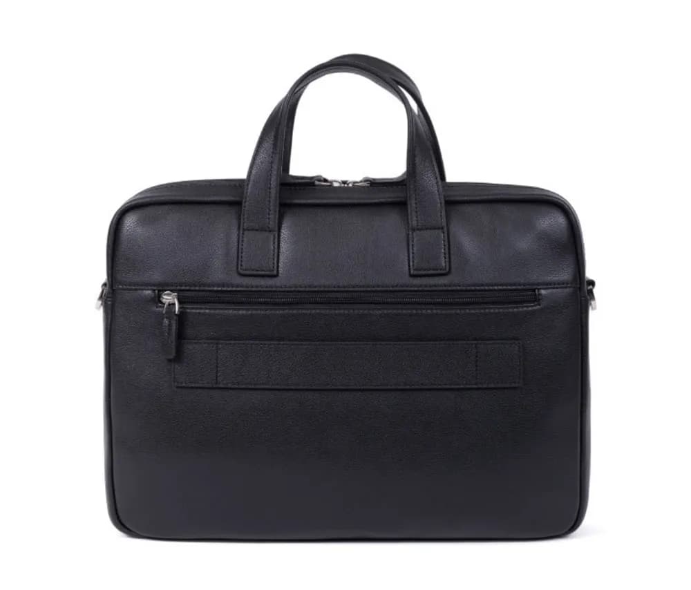 Կաշվե գործնական պայուսակ Briefcase 13" Black Hexagona