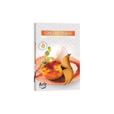 AURA Candles Փոքրիկ բուրավետ մոմեր “Grilled Peach”(6 հատ)