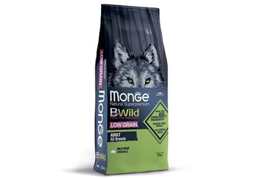 Monge Bwild Չոր կեր՝ վայրի խոզի մսով շների համար, 1կգ