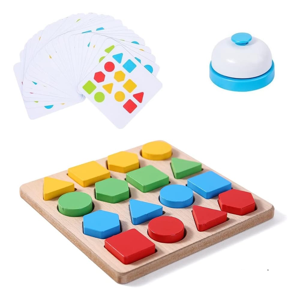 Փայտե երկրաչափական փազլ Մոնտեսսորի