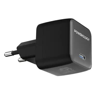 Լիցքավորիչ Powerology QX 45W Pocket-Sized GaN Adapter PWCUQC056