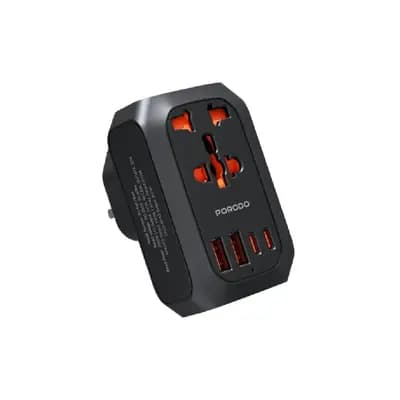 Լիցքավորիչ Porodo 2500W EU Pin Travel Adapter PD-FWCH044EU