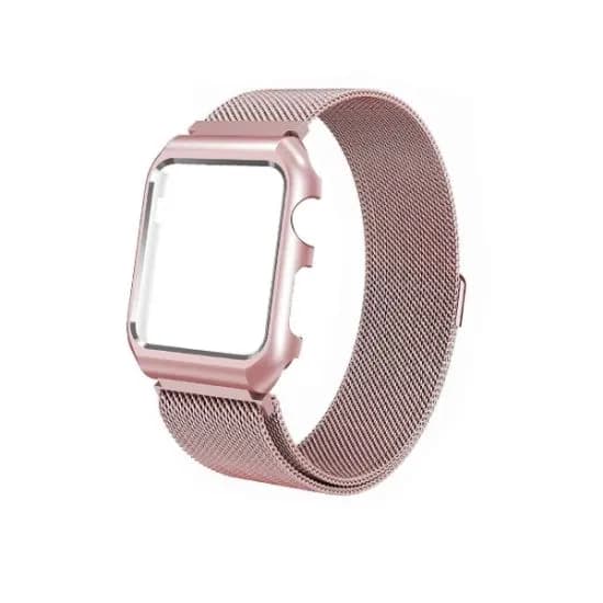 iWatch Watch Belt 38 mm Metal Blad Milanese Loop (Rose Gold)