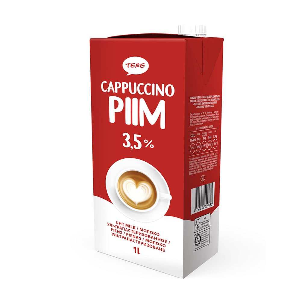 Կաթ Tere Cappuccino 1լ
