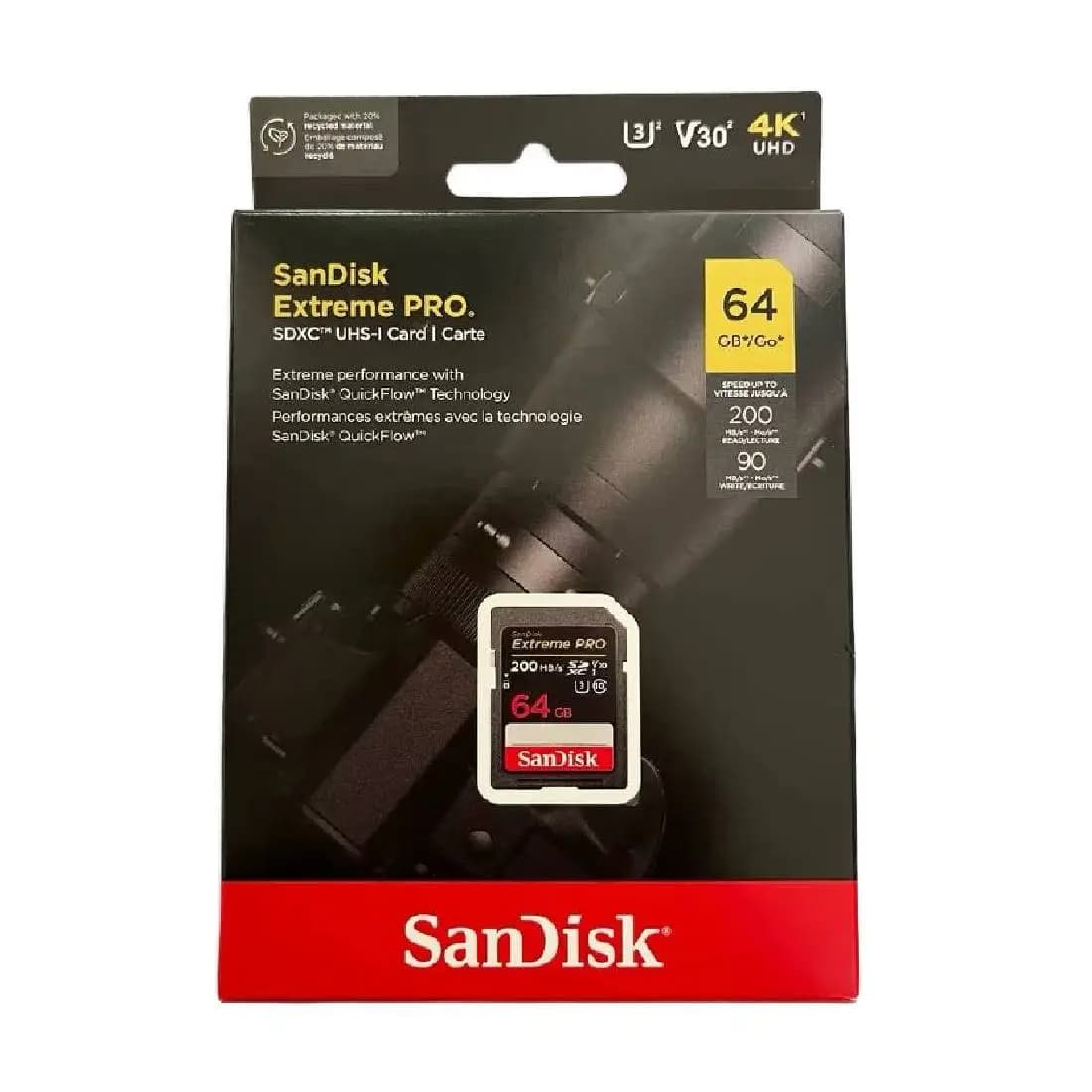 Հիշողության քարտ Sandisk 64GB Extreme Pro SDXC UHS Card 200MB
