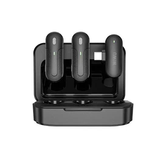 Խոսափողի հավաքածու Wiwu Wi-WM002 Type-C Wireless Mini Microphone BK