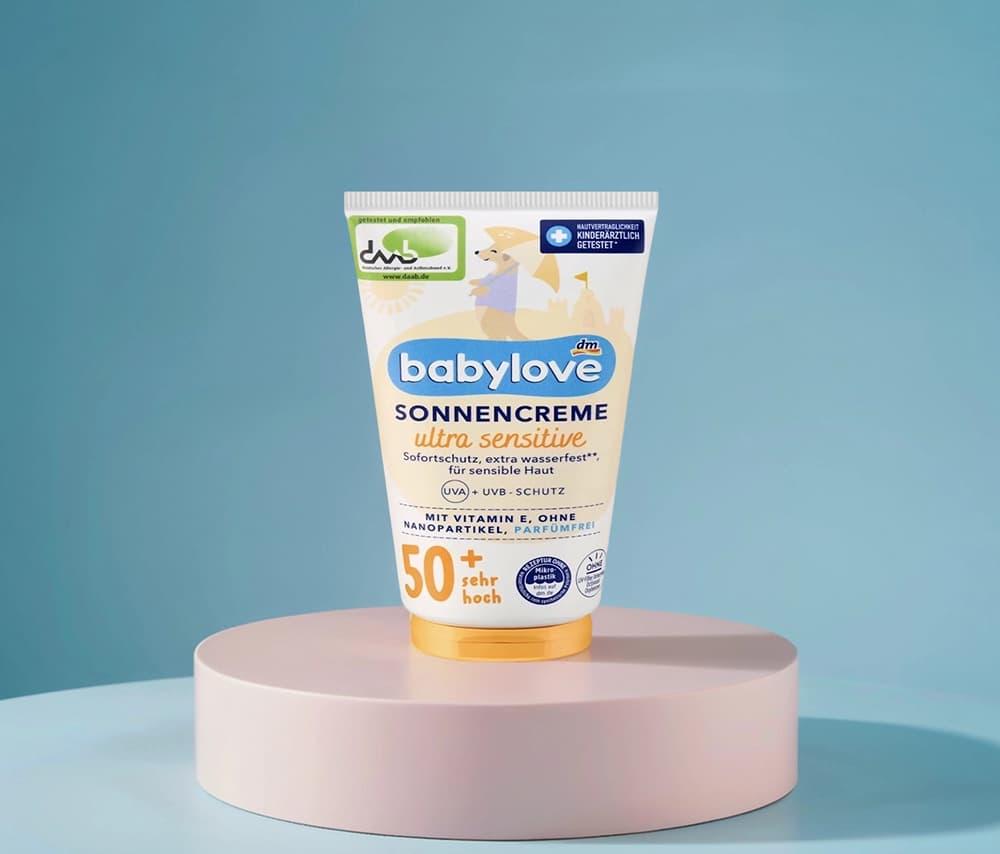 BABYLOVE ԱՐԵՎԱՊԱՇՏՊԱՆ ԿՐԵՄ ԶԳԱՅՈՒՆ ՄԱՇԿԻ ՀԱՄԱՐ SPF 50+, 75 ՄԼ