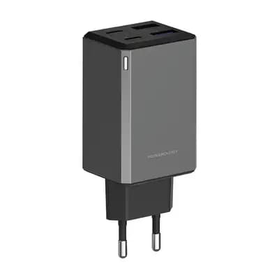 Լիցքավորիչ Powerology 65W GaN Multi-Port Travel Adapter PWCUQC064